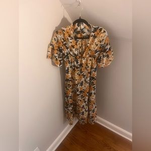 Floral- MIDI Dress - Small